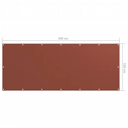 Acquista Paravento da Balcone Terracotta 120x300 cm Tessuto Oxford con riferimento GHV-134980 della ditta GARDENHOME