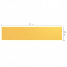 Acquista Paravento Balcone Giallo 90x400 cm in Tessuto Oxford con riferimento GHV-135025 della ditta GARDENHOME