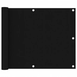 Acquista Paravento da Balcone Nero 75x300 cm in Tessuto Oxford con riferimento GHV-135056 della ditta GARDENHOME