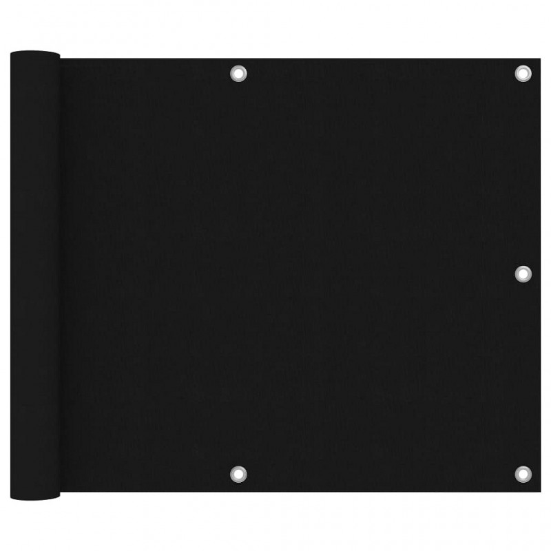 Acquista Paravento da Balcone Nero 75x500 cm in Tessuto Oxford con riferimento GHV-135058 della ditta GARDENHOME