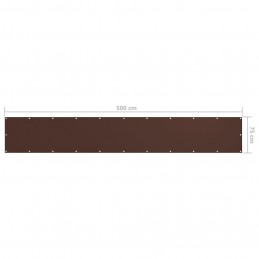 Acquista Paravento da Balcone Marrone 75x500 cm in Tessuto Oxford con riferimento GHV-135070 della ditta GARDENHOME