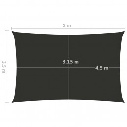 Acquista Parasole a Vela Oxford Rettangolare 3,5x5 m Antracite con riferimento GHV-135105 della ditta GARDENHOME