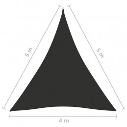 Acquista Parasole a Vela Oxford Triangolare 4x5x5 m Antracite con riferimento GHV-135124 della ditta GARDENHOME
