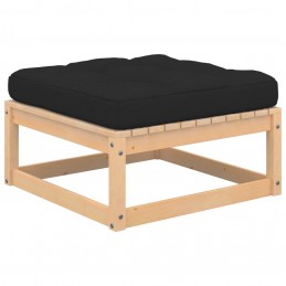 Acquista Poggiapiedi da Giardino con Cuscino in Legno Massello di Pino con riferimento GHV-807288 della ditta GARDENHOME