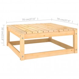 Acquista Poggiapiedi da Giardino con Cuscino in Legno Massello di Pino con riferimento GHV-807288 della ditta GARDENHOME
