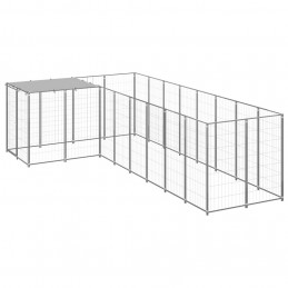Acquista Gabbia per Cani Argento 6,05 m² in Acciaio con riferimento GHV-3082231 della ditta GARDENHOME