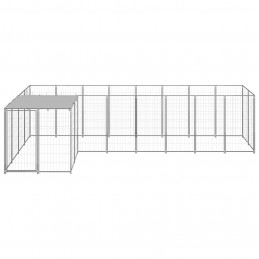 Acquista Gabbia per Cani Argento 6,05 m² in Acciaio con riferimento GHV-3082231 della ditta GARDENHOME