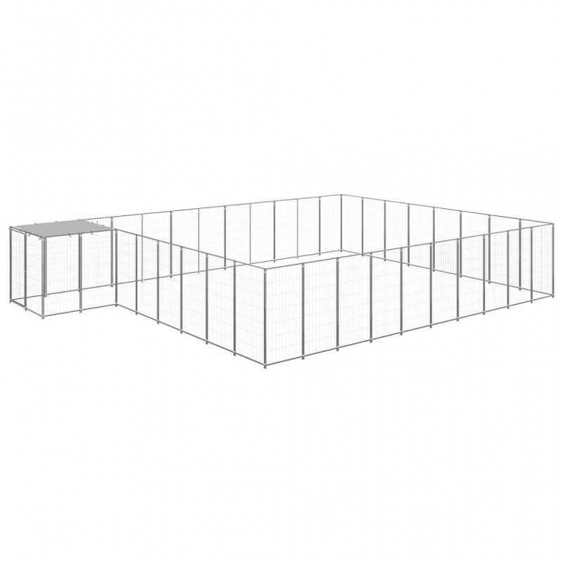 Acquista Gabbia per Cani Argento 25,41 m² in Acciaio con riferimento GHV-3082235 della ditta GARDENHOME