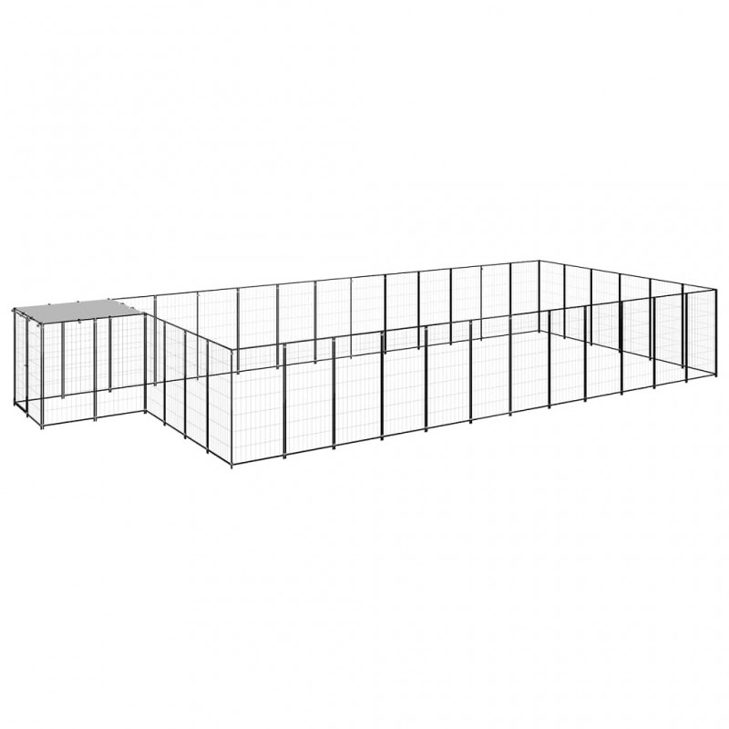 Acquista Gabbia per Cani Nera 22,99 m² in Acciaio con riferimento GHV-3082216 della ditta GARDENHOME