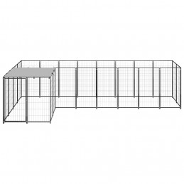 Acquista Gabbia per Cani Nera 6,05 m² in Acciaio con riferimento GHV-3082225 della ditta GARDENHOME