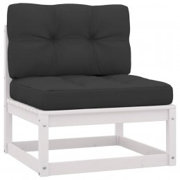 Acquista Set Divani da Giardino 2 pz Cuscini Bianchi Massello di Pino con riferimento GHV-805761 della ditta GARDENHOME