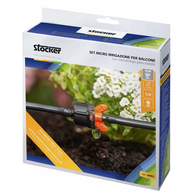 Acquista Set micro irrigazione per Balcone per 18 vasi con riferimento 28002 della ditta Stocker
