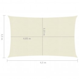 Acquista Vela Parasole 160 g/m² Crema 3,5x4,5 m in HDPE con riferimento GHV-311186 della ditta GARDENHOME