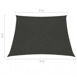 Acquista Vela Parasole 160 g/m² Antracite 3/4x2 m in HDPE con riferimento GHV-311103 della ditta GARDENHOME