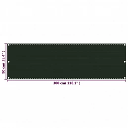 Acquista Paravento da Balcone Verde Scuro 90x300 cm in HDPE con riferimento GHV-310972 della ditta GARDENHOME