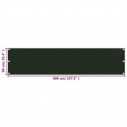 Acquista Paravento da Balcone Verde Scuro 90x400 cm in HDPE con riferimento GHV-310973 della ditta GARDENHOME