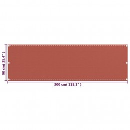 Acquista Paravento da Balcone Terracotta 90x300 cm in HDPE con riferimento GHV-310948 della ditta GARDENHOME