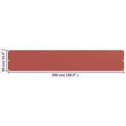 Acquista Paravento da Balcone Terracotta 90x500 cm in HDPE con riferimento GHV-310950 della ditta GARDENHOME
