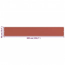 Acquista Paravento da Balcone Terracotta 90x600 cm in HDPE con riferimento GHV-310951 della ditta GARDENHOME