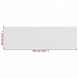 Acquista Paravento da Balcone Bianco 90x300 cm in HDPE con riferimento GHV-310864 della ditta GARDENHOME