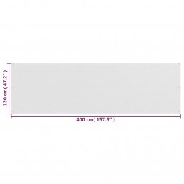 Acquista Paravento da Balcone Bianco 120x400 cm in HDPE con riferimento GHV-310869 della ditta GARDENHOME