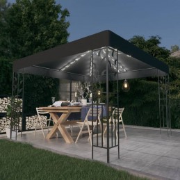 Acquista Gazebo con Stringa di Luci LED 3x3 m Antracite con riferimento GHV-3070296 della ditta GARDENHOME