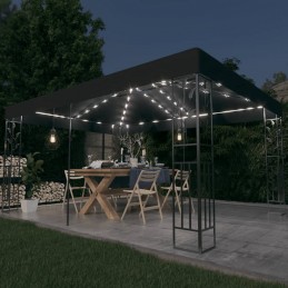 Acquista Gazebo con Tetto Doppio e Luci LED 3x4 m Antracite con riferimento GHV-3070299 della ditta GARDENHOME