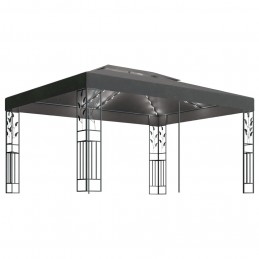 Acquista Gazebo con Tetto Doppio e Luci LED 3x4 m Antracite con riferimento GHV-3070299 della ditta GARDENHOME