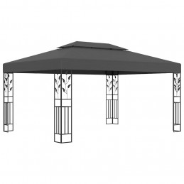 Acquista Gazebo con Tetto Doppio e Luci LED 3x4 m Antracite con riferimento GHV-3070299 della ditta GARDENHOME
