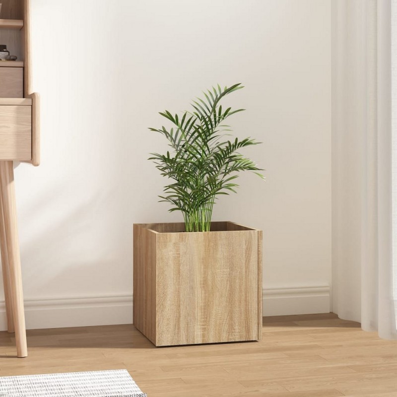 Acquista Fioriera Rovere Sonoma 40x40x40 cm in Legno Multistrato con riferimento GHV-808795 della ditta GARDENHOME