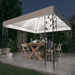 Acquista Gazebo con Luci LED a Stringa 3x3 m Bianco con riferimento GHV-3070311 della ditta GARDENHOME
