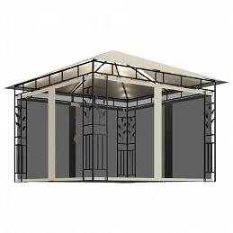 Acquista Gazebo con Zanzariera e Luci LED 3x3x2,73 m Crema con riferimento GHV-3070314 della ditta GARDENHOME