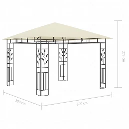 Acquista Gazebo con Zanzariera e Luci LED 3x3x2,73 m Crema con riferimento GHV-3070314 della ditta GARDENHOME