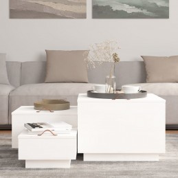 Acquista Contenitori con Coperchi 3 pz Bianchi in Legno Massello di Pino con riferimento GHV-818246 della ditta GARDENHOME