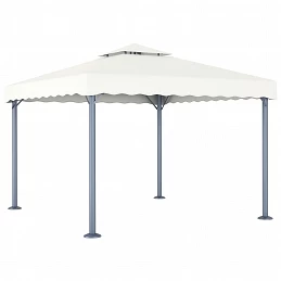 Acquista Gazebo con Stringa di Luci LED 300x300 cm Crema in Alluminio con riferimento GHV-3070342 della ditta GARDENHOME