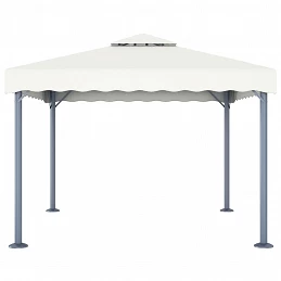 Acquista Gazebo con Stringa di Luci LED 300x300 cm Crema in Alluminio con riferimento GHV-3070342 della ditta GARDENHOME