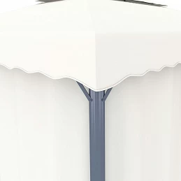 Acquista Gazebo con Tende e Stringa di Luci LED 3x3 m Bianco Crema con riferimento GHV-3070345 della ditta GARDENHOME