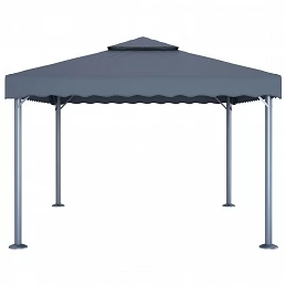Acquista Gazebo con Pareti e Luci LED 400x300 cm Antracite in Alluminio con riferimento GHV-3070352 della ditta GARDENHOME