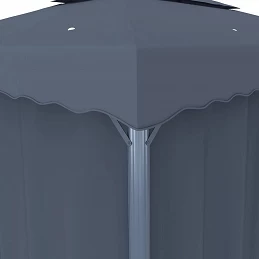 Acquista Gazebo con Tende e Stringa di Luci LED 4x3 m Antracite con riferimento GHV-3070355 della ditta GARDENHOME