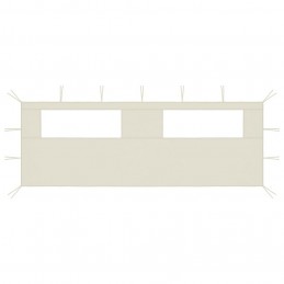 Acquista Parete con Finestre per Gazebo 6x2 m Crema con riferimento GHV-3070413 della ditta GARDENHOME