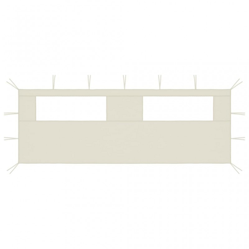 Acquista Parete con Finestre per Gazebo 6x2 m Crema con riferimento GHV-3070413 della ditta GARDENHOME
