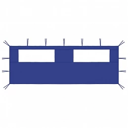 Acquista Parete con Finestre per Gazebo 6x2 m Blu con riferimento GHV-3070414 della ditta GARDENHOME
