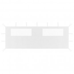 Acquista Parete con Finestre per Gazebo 6x2 m Bianca con riferimento GHV-3070416 della ditta GARDENHOME