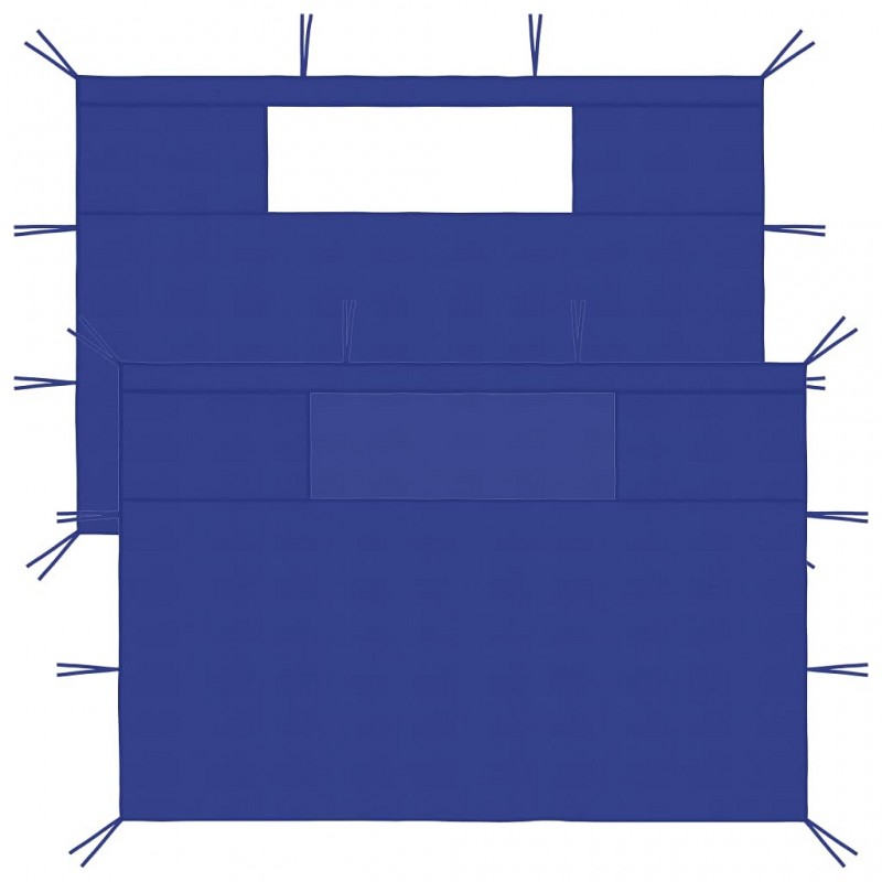 Acquista Pareti con Finestre per Gazebo 2 pz Blu con riferimento GHV-3070418 della ditta GARDENHOME