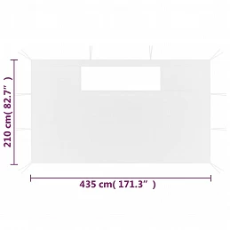 Acquista Pareti con Finestre per Gazebo 2 pz Bianche con riferimento GHV-3070420 della ditta GARDENHOME