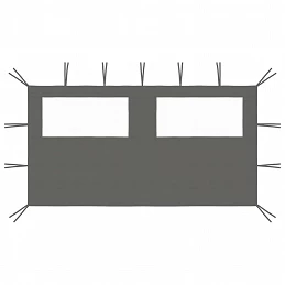 Acquista Parete con Finestre per Gazebo 4x2 m Antracite con riferimento GHV-3070423 della ditta GARDENHOME