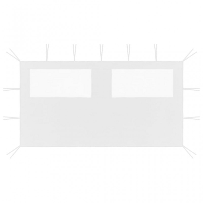 Acquista Parete con Finestre per Gazebo 4x2 m Bianca con riferimento GHV-3070424 della ditta GARDENHOME