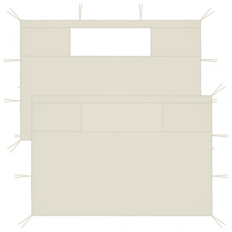 Acquista Pareti con Finestre per Gazebo 2 pz Crema con riferimento GHV-3070425 della ditta GARDENHOME
