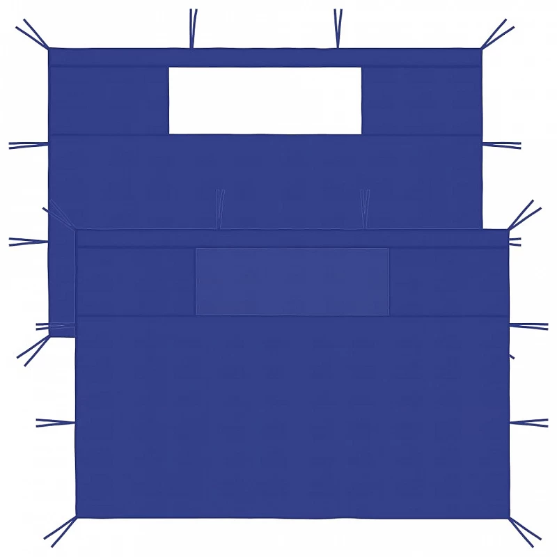 Acquista Pareti con Finestre per Gazebo 2 pz Blu con riferimento GHV-3070426 della ditta GARDENHOME