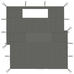 Acquista Pareti con Finestre per Gazebo 2 pz Antracite con riferimento GHV-3070427 della ditta GARDENHOME
